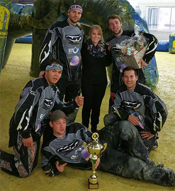 GeeZee-Team beim Firmencup in der Paintballarena Kraichgau